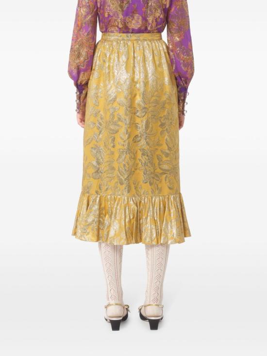  발렌티노 가라바니 미디 스커트 BRACL495P yellow - VALENTINO GARAVANI