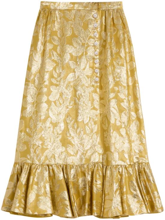  발렌티노 가라바니 미디 스커트 BRACL495P yellow