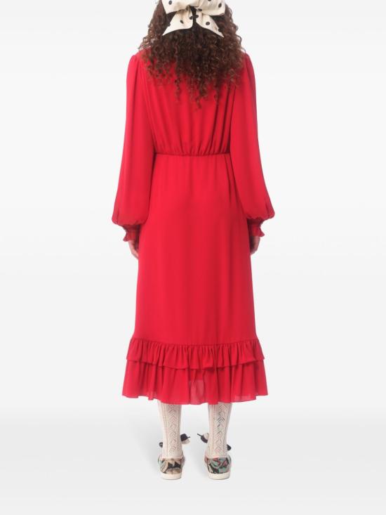  발렌티노 가라바니 롱 원피스 BVAF011MH red - VALENTINO GARAVANI