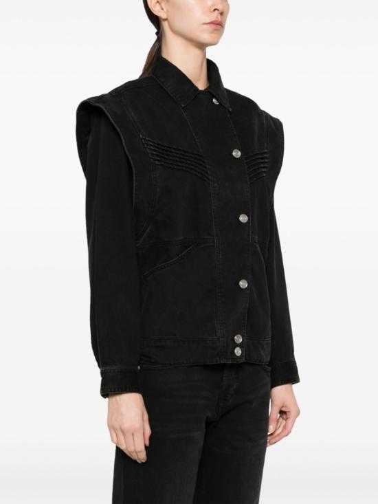  이자벨마랑 데님 자켓 VE0049FBB1H04I black - ISABEL MARANT