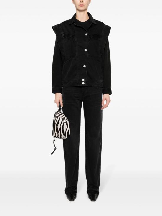  이자벨마랑 데님 자켓 VE0049FBB1H04I black - ISABEL MARANT