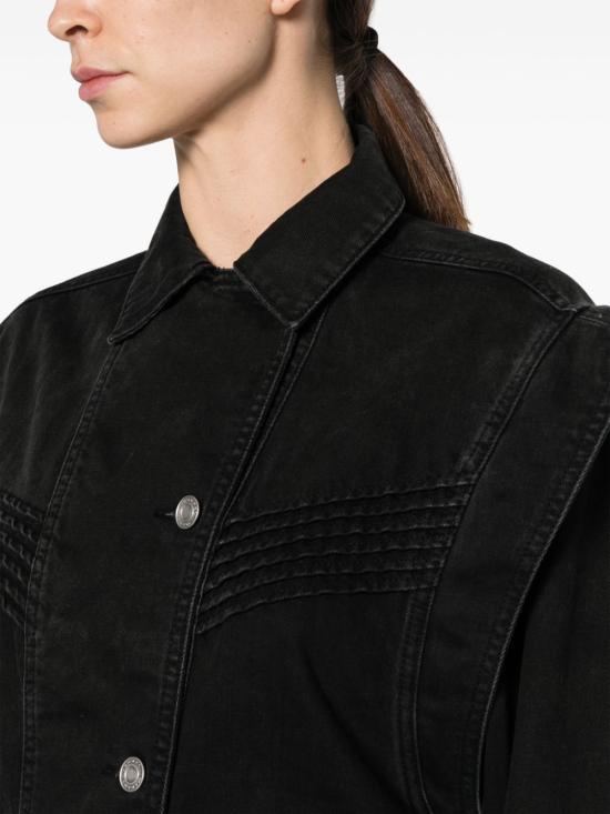  이자벨마랑 데님 자켓 VE0049FBB1H04I black - ISABEL MARANT
