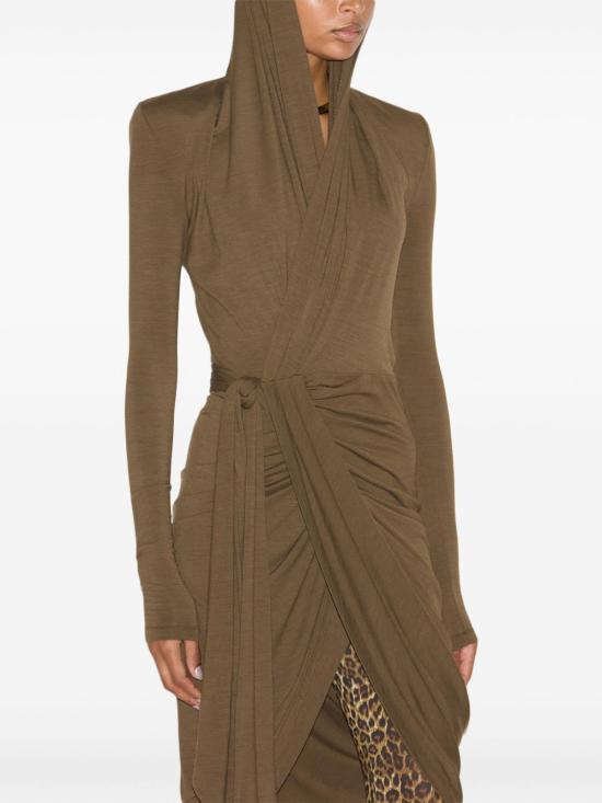  이자벨마랑 미디 원피스 RO0621FAB4K01I ochre brown - ISABEL MARANT