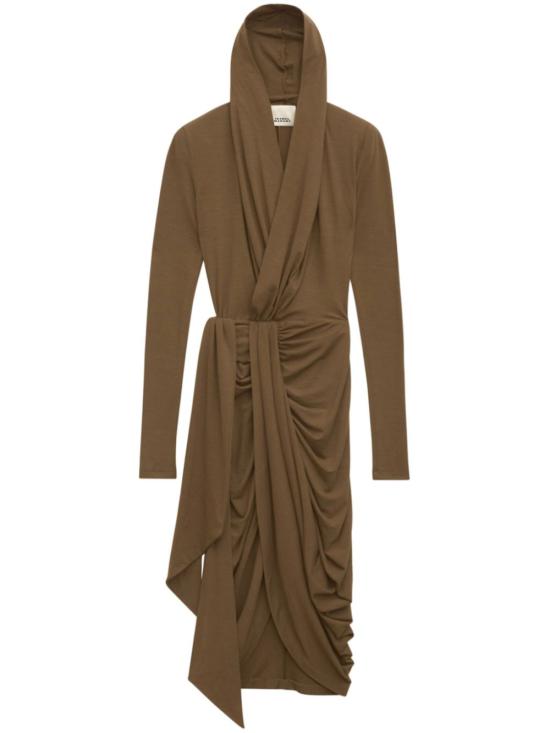  이자벨마랑 미디 원피스 RO0621FAB4K01I ochre brown