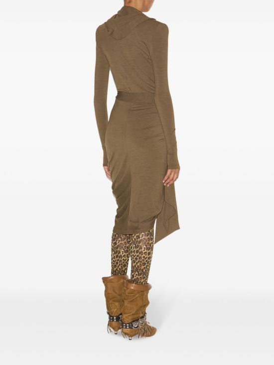  이자벨마랑 미디 원피스 RO0621FAB4K01I ochre brown - ISABEL MARANT