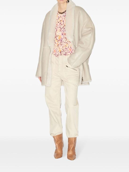  이자벨마랑 가죽 자켓 MA0260FAB3A01I chalk - ISABEL MARANT