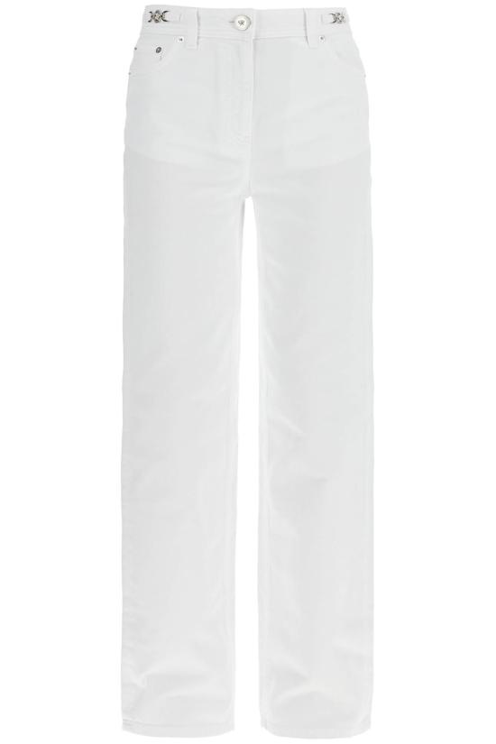 25SS 베르사체 스트레이트 팬츠 10115191A13651 1D110 WHITE