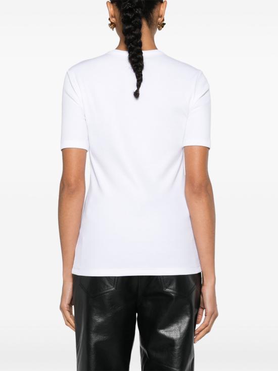 25SS 토템 반팔 티셔츠 243WRT0411FB0094 047 WHITE - TOTEME