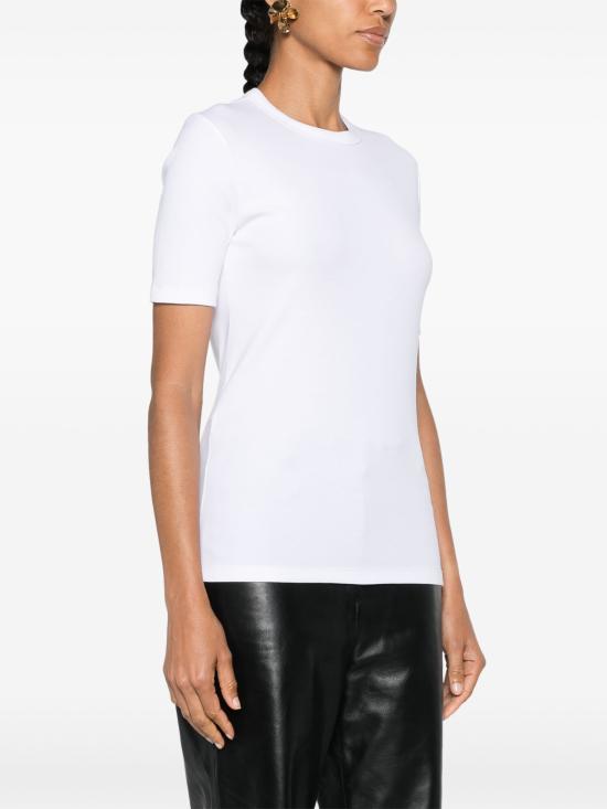 25SS 토템 반팔 티셔츠 243WRT0411FB0094 047 WHITE - TOTEME