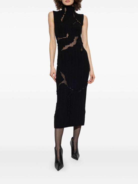  알렉산더 맥퀸 미디 원피스 816996Q1BCA black - ALEXANDER MCQUEEN