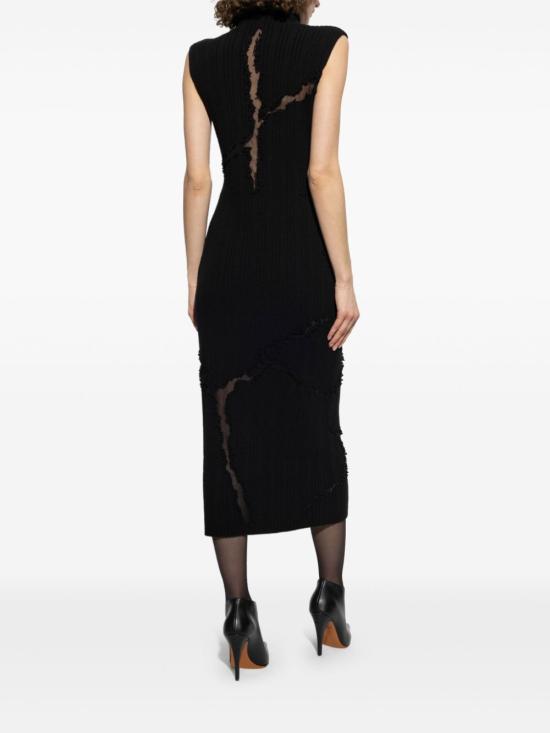  알렉산더 맥퀸 미디 원피스 816996Q1BCA black - ALEXANDER MCQUEEN