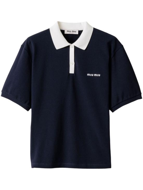  미우미우 폴로 티셔츠 MJN559SOOO14RW navy