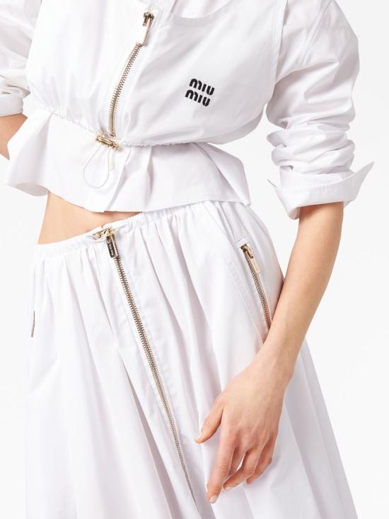  미우미우 미디 스커트 MG2014S23210RG white - MIU MIU