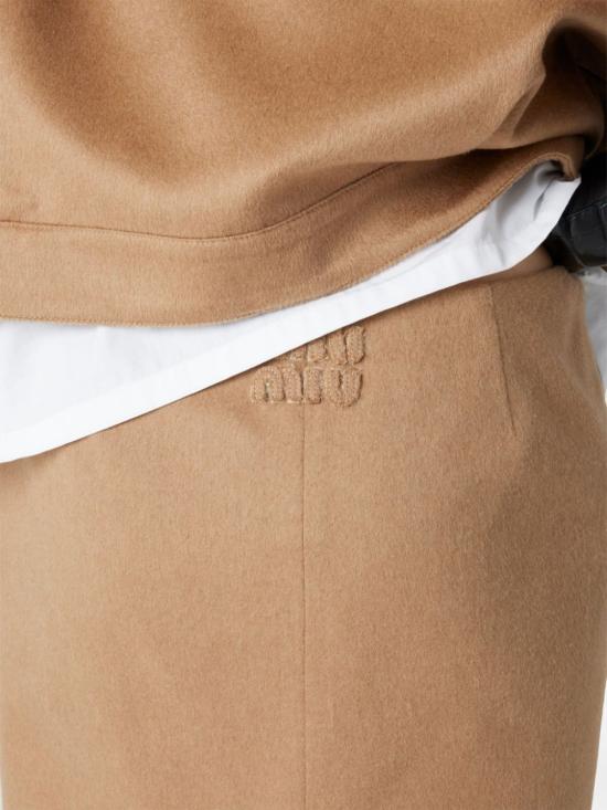  미우미우 미디 스커트 MG2344SOOO165 brown - MIU MIU