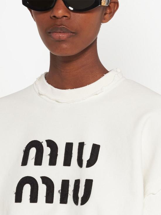  미우미우 긴팔 티셔츠 MJL911S23112MI - MIU MIU