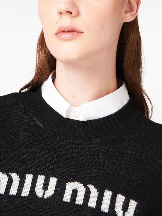  미우미우 스웨터 MML809S23213K1 black - MIU MIU