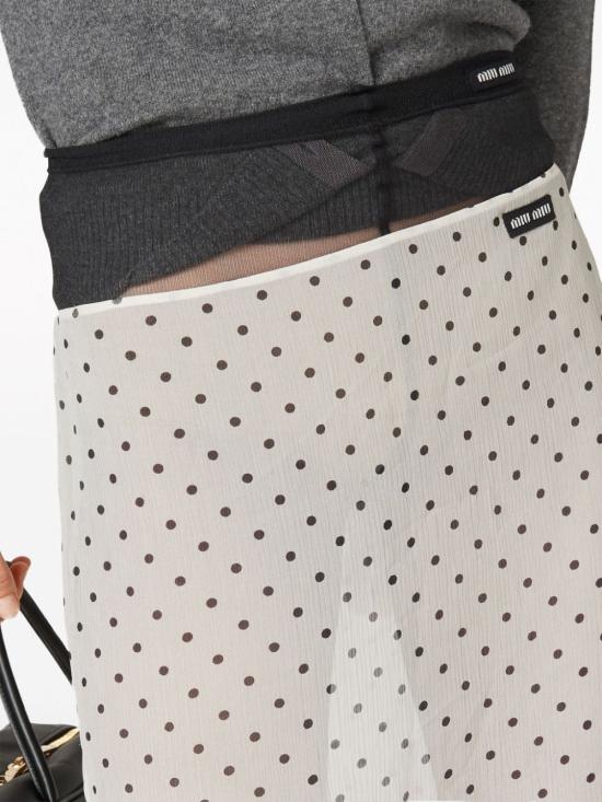  미우미우 미디 스커트 MG2099S23213R3 white - MIU MIU