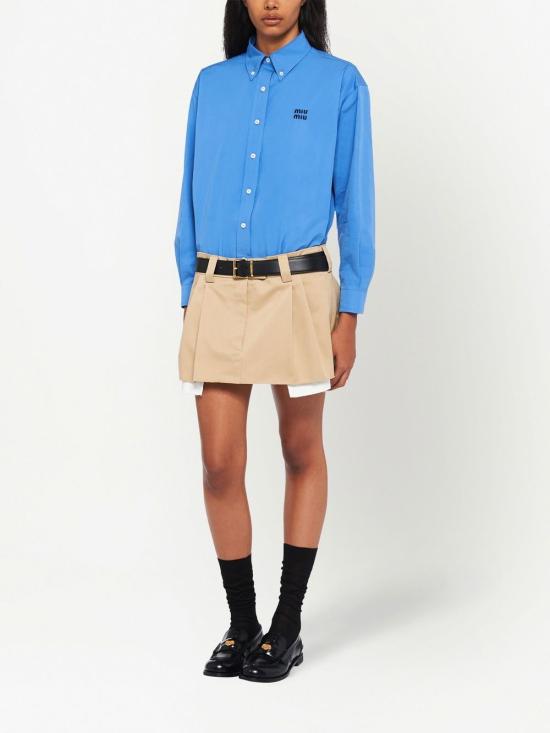  미우미우 숏 스커트 MG18011UPX beige - MIU MIU