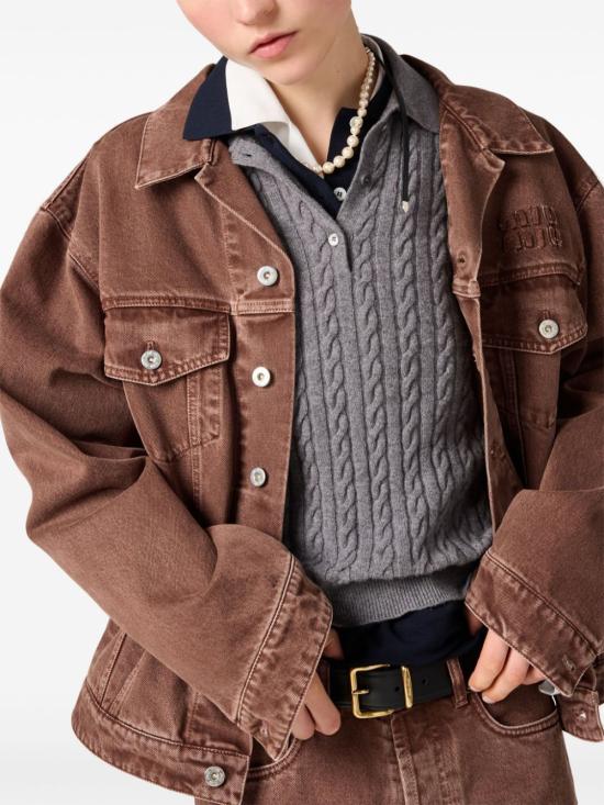  미우미우 데님 자켓 GWB237SOOO1565 - MIU MIU