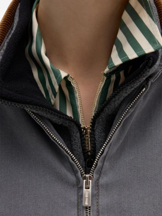  미우미우 봄버 자켓 GWB239SOOO16DP grey - MIU MIU