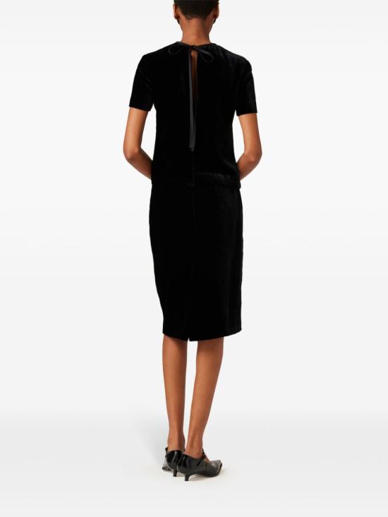  미우미우 반팔 티셔츠 MT2057SOOO10BA black - MIU MIU