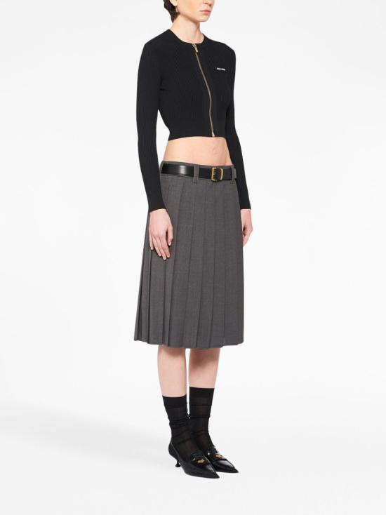  미우미우 가디건 MMF722S231122P black - MIU MIU