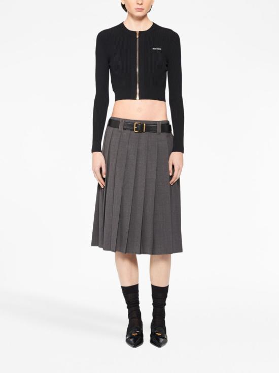  미우미우 가디건 MMF722S231122P black - MIU MIU