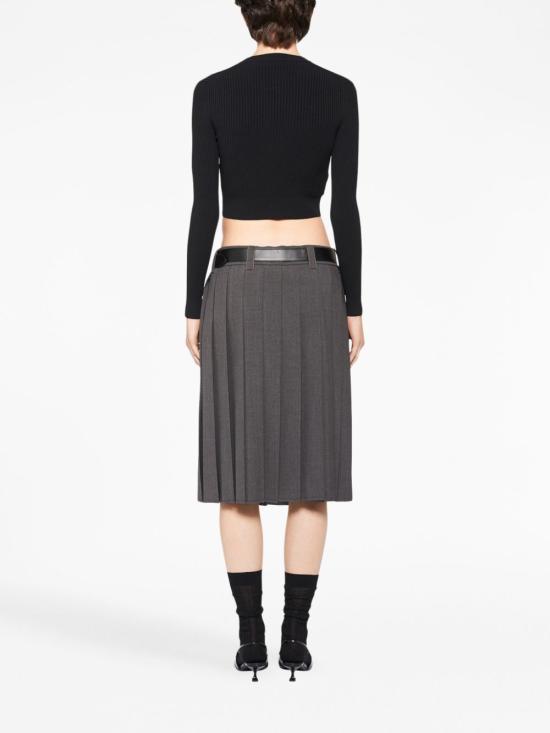  미우미우 가디건 MMF722S231122P black - MIU MIU