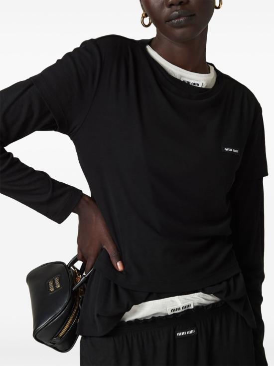  미우미우 반팔 티셔츠 MJN466S231133O - MIU MIU