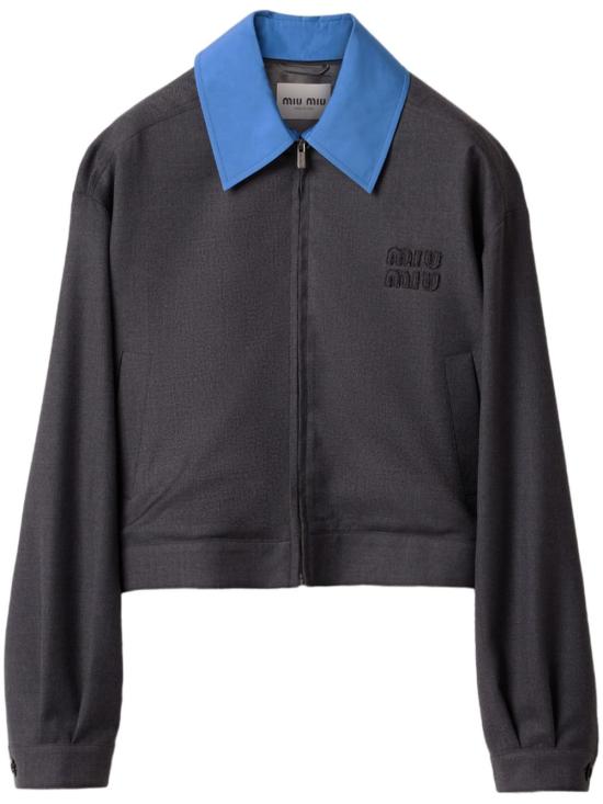  미우미우 봄버 자켓 ML1052SOOO16E8 anthracite