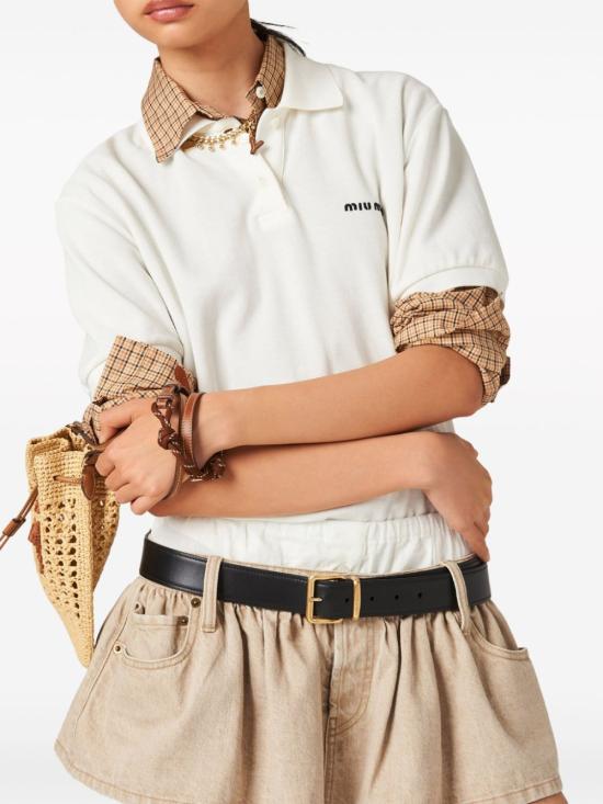  미우미우 데님 스커트 GWD317SOOO140H beige - MIU MIU