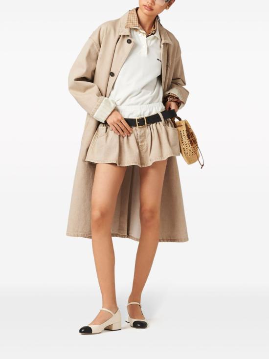  미우미우 데님 스커트 GWD317SOOO140H beige - MIU MIU