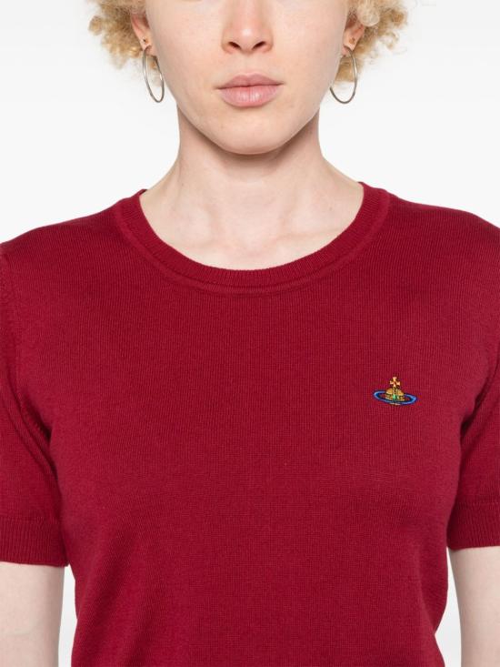  비비안웨스트우드 스웨터 1803002QY001VI409 wine - VIVIENNE WESTWOOD