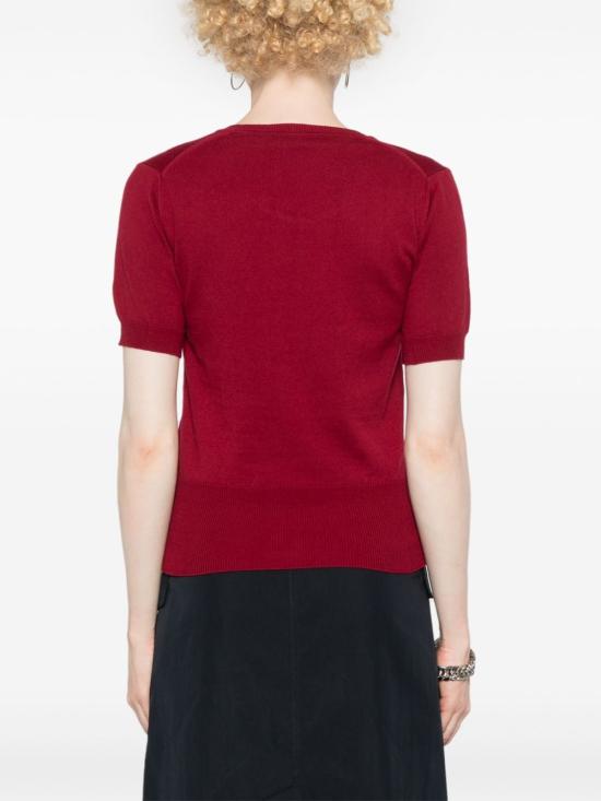  비비안웨스트우드 스웨터 1803002QY001VI409 wine - VIVIENNE WESTWOOD