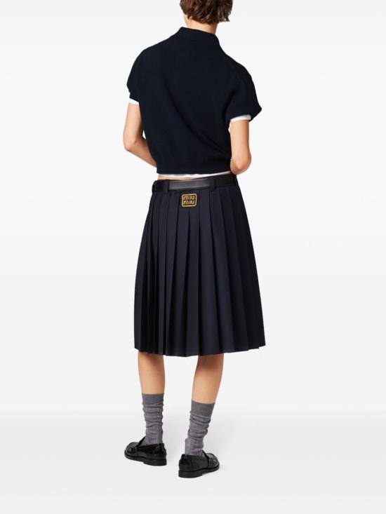  미우미우 스웨터 MML896SOOO14M3 navy - MIU MIU