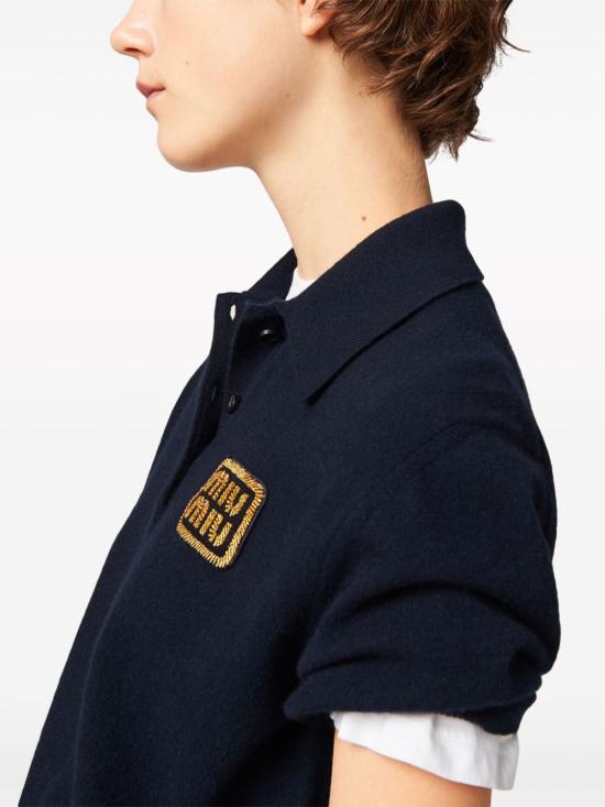  미우미우 스웨터 MML896SOOO14M3 navy - MIU MIU