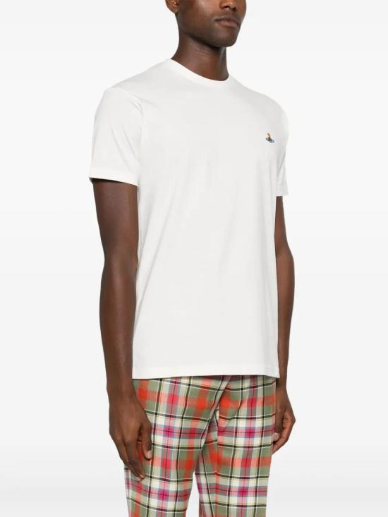  비비안웨스트우드 반팔 티셔츠 3G010013J001MGO white - VIVIENNE WESTWOOD