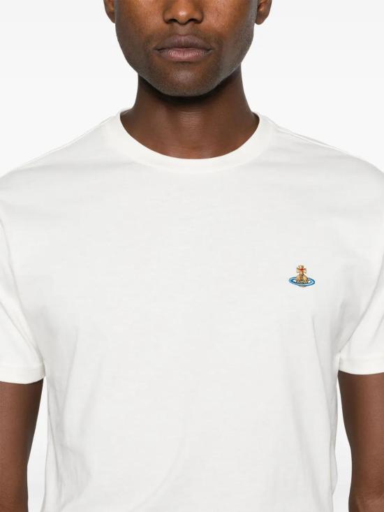  비비안웨스트우드 반팔 티셔츠 3G010013J001MGO white - VIVIENNE WESTWOOD