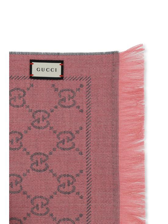 26SS 구찌 GG 자카드 니트 스카프 1334833G200 1272 PINK - GUCCI