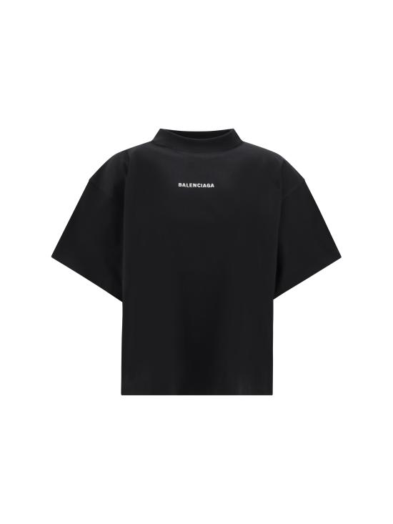 25SS 발렌시아가 반팔 티셔츠 818431TPVK1 1070 BLACK