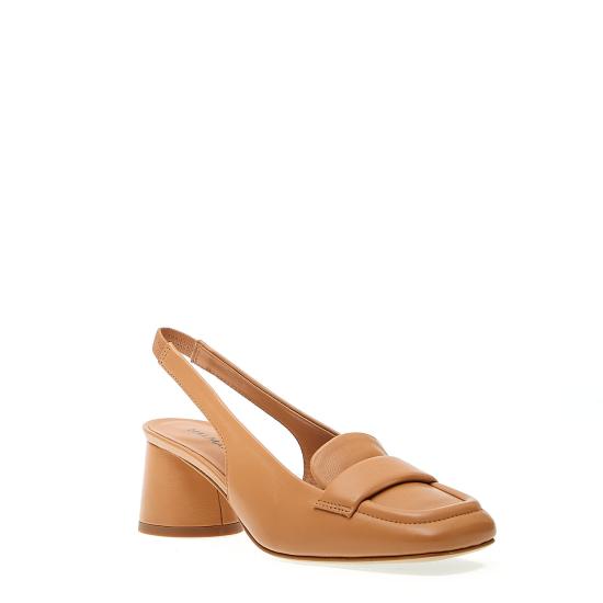 24FW 할마네라 힐/펌프스 CALA25 Tan Leather - HALMANERA