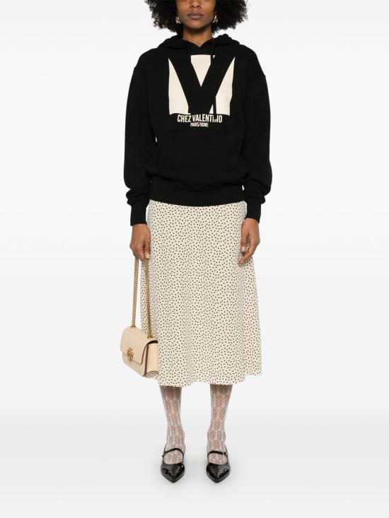 25SS 발렌티노 가라바니 후드 티셔츠 BMF24I960 0NO Black - VALENTINO GARAVANI