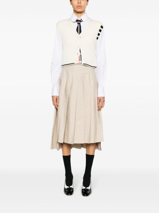  톰브라운 가디건 FKV195AY1024 white - THOM BROWNE