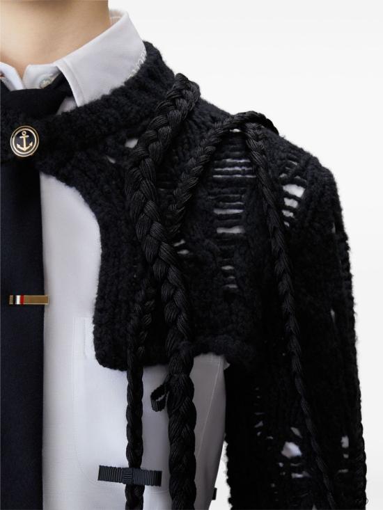  톰브라운 가디건 FKC614EY8006 black - THOM BROWNE