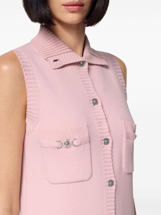  베르사체 숏 원피스 10157591A11287 pink - VERSACE