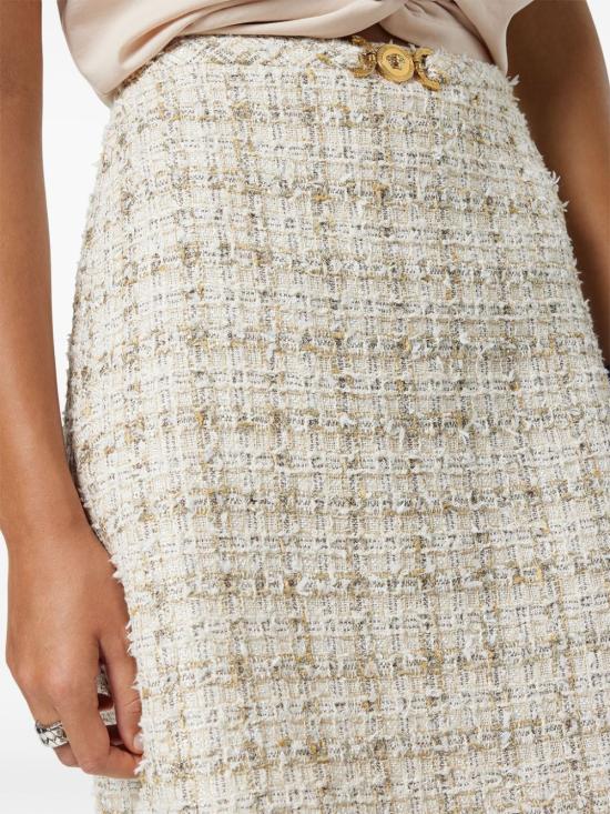  베르사체 숏 스커트 10157151A13646 taupe - VERSACE