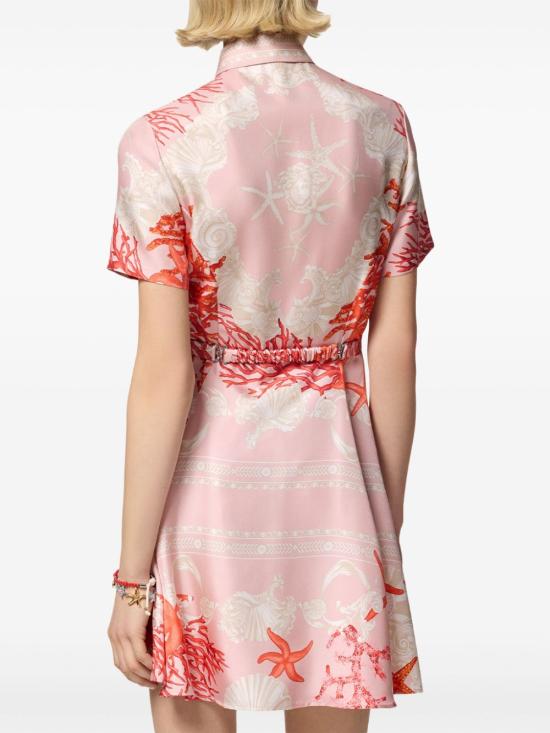  베르사체 숏 원피스 10166071A11526 pink - VERSACE