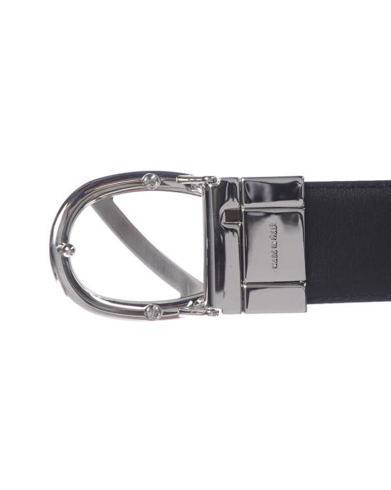  에르메네질도제냐 가죽 벨트 ZPJ45F408BNEROVERDE RMR Black - ERMENEGILDO ZEGNA