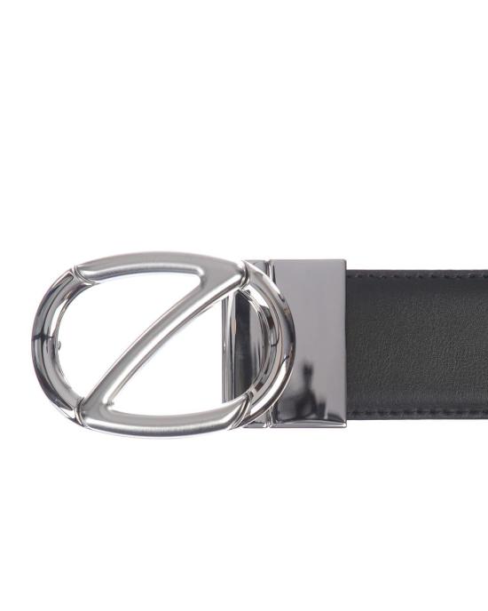  에르메네질도제냐 가죽 벨트 ZPJ45F408BNEROVERDE RMR Black - ERMENEGILDO ZEGNA