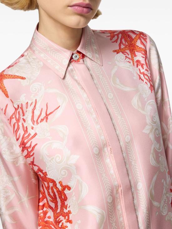  베르사체 셔츠 10013601A11526 pink - VERSACE